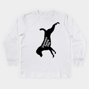 Downward Facing Dog Kids Long Sleeve T-Shirt